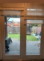 2 x kozijn met dubbele tuindeuren, Ophalen of Verzenden, Glas, 120 cm of meer, 215 cm of meer