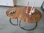 Ronde salontafels (Brix Emma set of 2), Ophalen, Gebruikt, Rond
