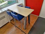 Steelcase barkrukken blauw met rugleuning, Postbus, Met voetsteun, Ophalen of Verzenden, Zo goed als nieuw