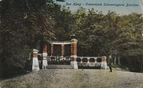 04634 - Den Haag - Cremerbank Scheveningsche boschjes, Verzamelen, Ansichtkaarten | Nederland, Gelopen, Zuid-Holland, Voor 1920