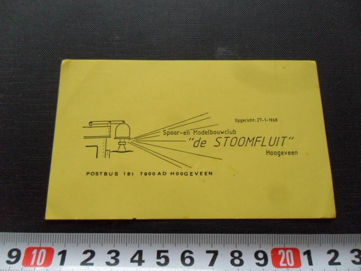sticker hoogeveen spoor- en modelbouwclub de stoomfluit, Verzamelen, Stickers, Zo goed als nieuw, Ophalen