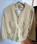 Gele Bouclé Blazer, Geel, Maat 46/48 (XL) of groter, Ophalen of Verzenden, Zo goed als nieuw