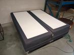 Electrisch verstelbare 2-persoons boxspring   (SWISS SENSE), Ophalen, Tweepersoons, Grijs, Zo goed als nieuw