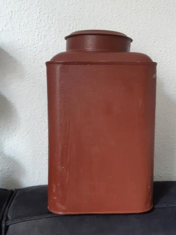 Groot winkel/gruttersblik 32cm h sleets,landelijk beschikbaar voor biedingen