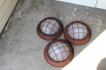 3 plafonnieres industrial look beschikbaar voor biedingen