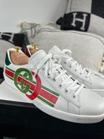 GUCCI ACE Sneakers Heren // NIEUWSTAAT // Maat 44, Wit, Ophalen of Verzenden, Gucci, Sneakers of Gympen