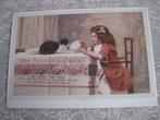Nieuwe Kaart met Reclame / v Houten's Cacao - Meisje Poes, Verzenden, 1980 tot heden, Ongelopen, Kinderen