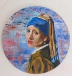 Meisje met de Parel - Olieverfschilderij, Antiek en Kunst, Kunst | Schilderijen | Klassiek, Ophalen of Verzenden