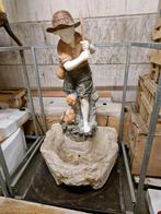 Marmeren Fontein met Jongen, Tuin en Terras, Ophalen of Verzenden, Nieuw, Steen, Mensenbeeld