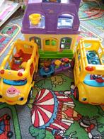 Little people set met huis en bussen, Kinderen en Baby's, Speelgoed | Fisher-Price, Ophalen of Verzenden, Speelset, Met geluid