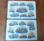 Vintage placemats toerisme Goedemorgen placemat broodplankje, Ophalen of Verzenden, Gebruikt, Bord