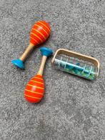 Houten Speelgoed Set - Maracas & Regenmaker, Ophalen, Zo goed als nieuw, Overige typen