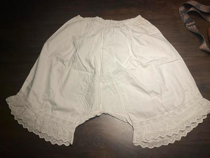 Vintage Onderbroek met Kant NIEUW, Kleding | Dames, Ondergoed en Lingerie, Broekje of Short, Wit, Ophalen of Verzenden