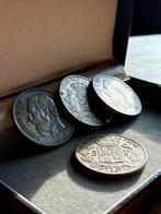 Zilveren munten 5f Leopold II, Ophalen of Verzenden, België