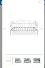 Bed metaal, Huis en Inrichting, Ophalen, Gebruikt, 90 cm, Eenpersoons