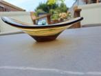 Deens design schaal amber, Huis en Inrichting, Woonaccessoires | Schalen en Manden, Schaal, Ophalen of Verzenden, Ovaal, Glas