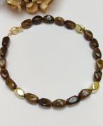 handgemaakte ketting, Ophalen of Verzenden, Nieuw, Bruin, Kunststof