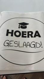 Raamsticker hoera geslaagd, Ophalen of Verzenden