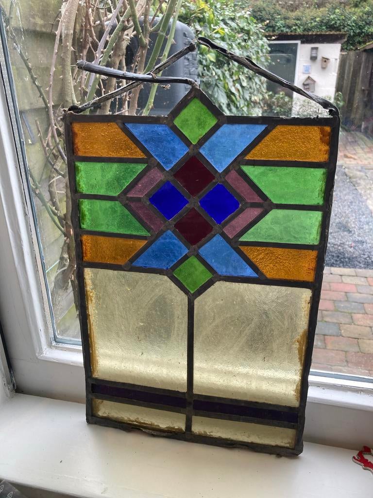 Glas in loodraam, Doe-het-zelf en Verbouw, Glas en Ramen, Ophalen of Verzenden, Minder dan 80 cm