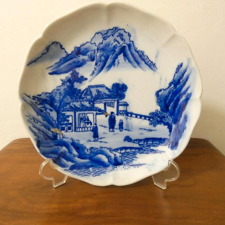 Oud Japans blauwbord [1582], Antiek en Kunst, Antiek | Porselein, Ophalen