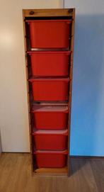 Ikea Trofast kast inclusief 6 bakken met deksels, Ophalen, Scandinavisch, 50 tot 100 cm, Zo goed als nieuw