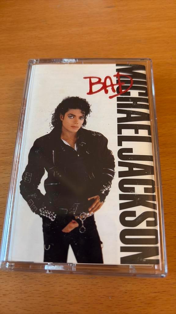 Michael Jackson muziek cassette Bad 10 tracks chrome tape, Cd's en Dvd's, Cassettebandjes, Zo goed als nieuw, 1 bandje, Ophalen of Verzenden
