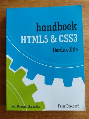 Handboek HTML5 & CSS3 - Peter Doolaard - Nieuwstaat beschikbaar voor biedingen