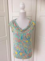 Lola & Liza zgan kleurige waterval hals print top, maat 36 S, Ophalen of Verzenden, Zo goed als nieuw, Korte mouw, Maat 36 (S)