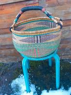 Bolgatanga mand Ghana uniek rond handgeweven afgeprijsd €30., Ophalen of Verzenden, Nieuw, Rond, Overige materialen