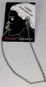 FRENDY FOR FASHION OORBEL PLUS NEUSPIERCING ZILVERKLEURIG, Sieraden, Tassen en Uiterlijk, Piercings, Ophalen of Verzenden, Nieuw