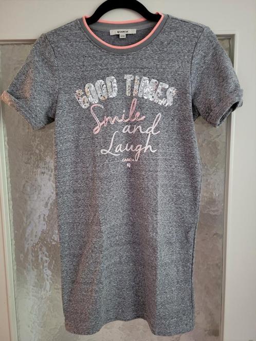 Grijs sweater stof jurkje garcia 152/158, Kinderen en Baby's, Kinderkleding | Maat 152, Zo goed als nieuw, Meisje, Jurk of Rok