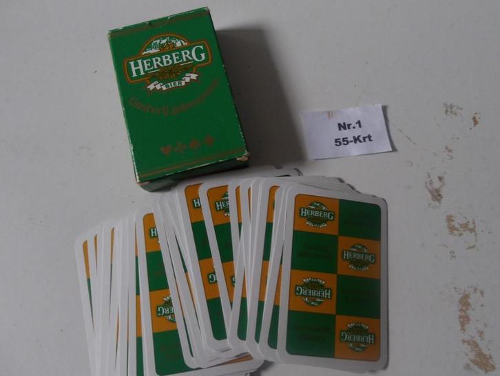 Herberg bier speelkaarten (nr.1), Verzamelen, Biermerken, Nieuw, Overige typen, Overige merken, Ophalen of Verzenden