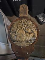 Antieke handgemaakte blaasbalg met muziekmotief, Ophalen of Verzenden