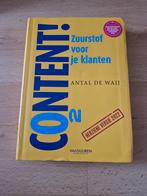 Boek content 2 antal de waij zuurstof voor je klanten, Boeken, Ophalen of Verzenden, Zo goed als nieuw