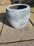 grote bloempot betonlook binnenpot, Nieuw, Steen, 25 tot 40 cm, Binnen
