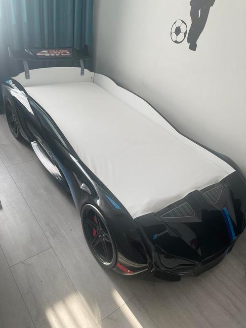 Autobed street racer zwart, Kinderen en Baby's, Kinderkamer | Bedden, 180 cm of meer, Lattenbodem, Ophalen