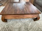 Houten Salontafel, Huis en Inrichting, Tafels | Salontafels, Gebruikt, Vierkant, Minder dan 50 cm, Overige houtsoorten