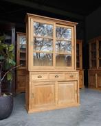 Teakhouten buffetkast | Teak vitrinekast met laden #2456, Niet ingevuld, Gebruikt, 100 tot 150 cm, 200 cm of meer