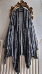 Paprika grijs mix viscose apart lagen wijd vest met kant, Trui of Vest, Ophalen of Verzenden, Zo goed als nieuw, Paprika