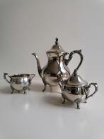 Verzilverd koffiepot dienblad suikerpotje en melkkannetje, Antiek en Kunst, Antiek | Goud en Zilver, Ophalen of Verzenden