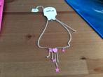 leuke ketting, MKM Design. nieuw met roze hangers en strass, Sieraden, Tassen en Uiterlijk, Overige materialen, Nieuw, Ophalen of Verzenden
