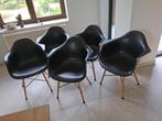 Zwarte kuipstoelen, Huis en Inrichting, Stoelen, Ophalen, Gebruikt, Zwart