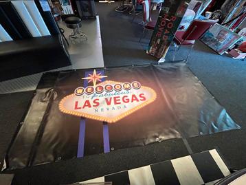 Decoratie zeil Las Vegas, binnen of buiten 150 x 300 cm. beschikbaar voor biedingen