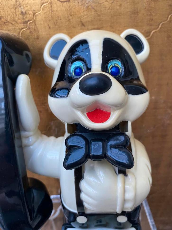Panda speelgoedtelefoon - Jaren ‘70!, Antiek en Kunst, Antiek | Speelgoed, Ophalen of Verzenden