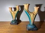 Art Deco gipsen kandelaars (1920-1930).404, Antiek en Kunst, Ophalen, Overige materialen