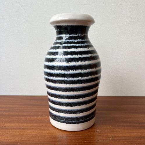Scheurich Keramik West Germany vaas 208-21, Huis en Inrichting, Woonaccessoires | Vazen, Gebruikt, Blauw, Minder dan 50 cm, Aardewerk of Porselein