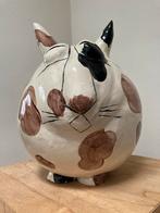 Dikke kat van keramiek groot, Antiek en Kunst, Kunst | Beelden en Houtsnijwerken, Ophalen