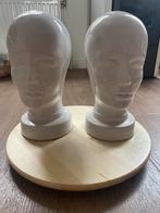 Vintage Keramieken Displayhoofden, Antiek en Kunst, Kunst | Beelden en Houtsnijwerken, Ophalen of Verzenden