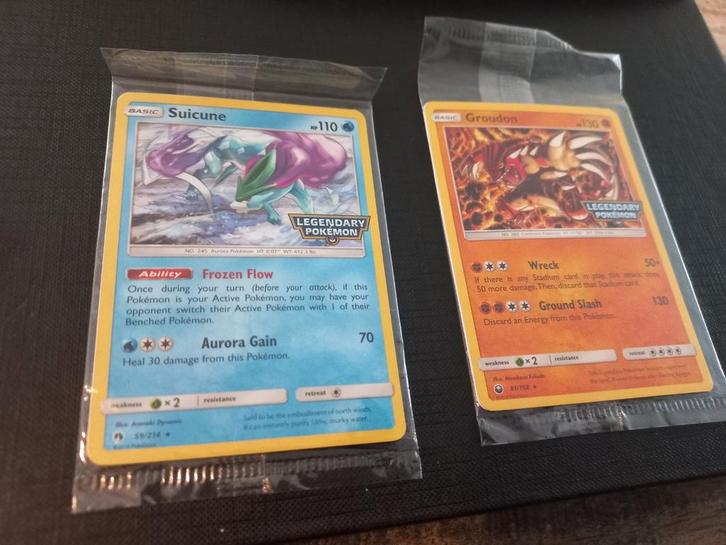 Groudon en suicune  promo kaarten, Hobby en Vrije tijd, Verzamelkaartspellen | Pokémon, Nieuw, Meerdere kaarten, Foil, Ophalen of Verzenden