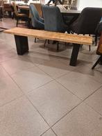 Nieuw industrieel bankje 150x44x40cm mango metalen poot €245, Huis en Inrichting, Ophalen, ., Nieuw, .